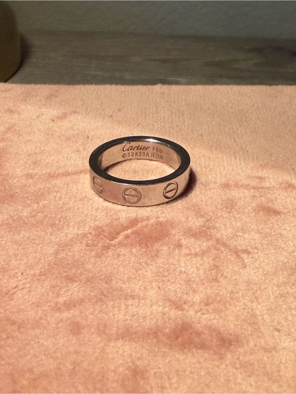 Stainless Steel LOVE Ring Size 5